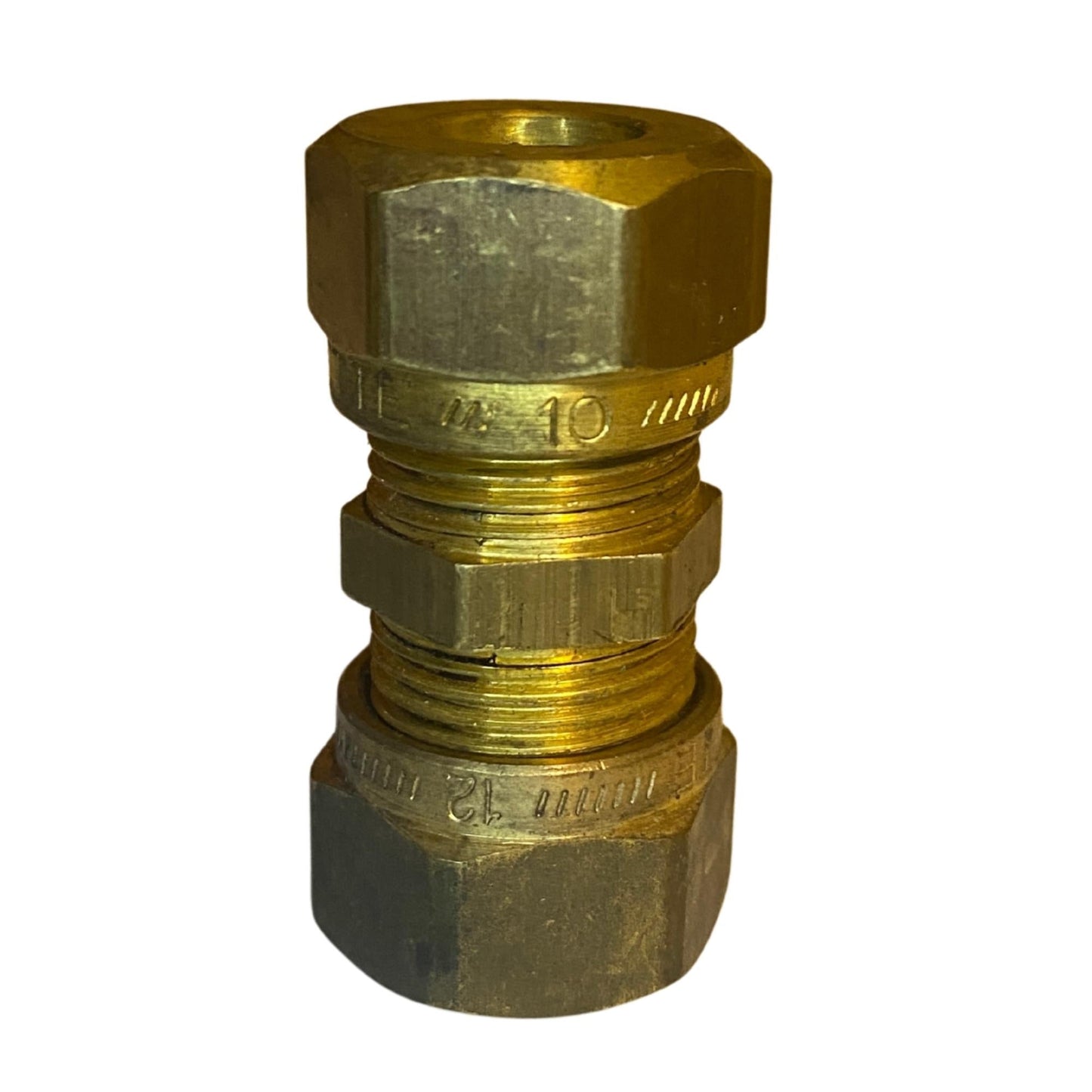 Vatette klämringskoppling reducering 12x10 mm i mässing