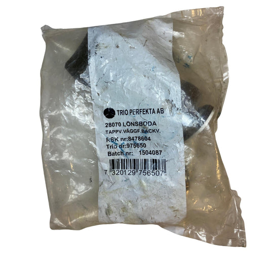 Trio Perfekta tappventil väggfäste med backventil och produktetikett