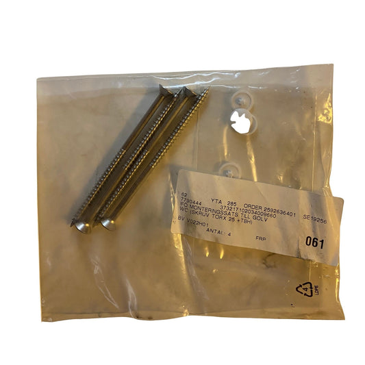 Skruvar och täckhattar till golv WC monteringssats Ifö