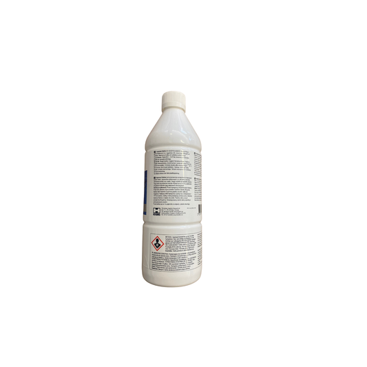 Imprenex Outdoor impregnering 1 liter, baksida med bruksanvisning och säkerhetsinformation