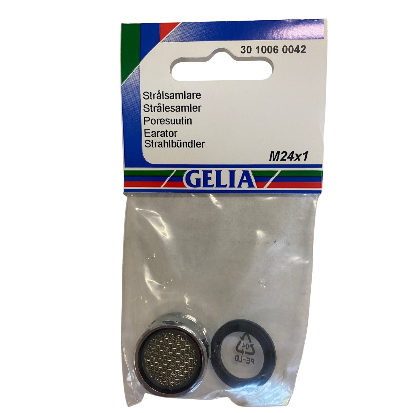 GELIA strålsamlare perlator M24x1 med packning, förpackning