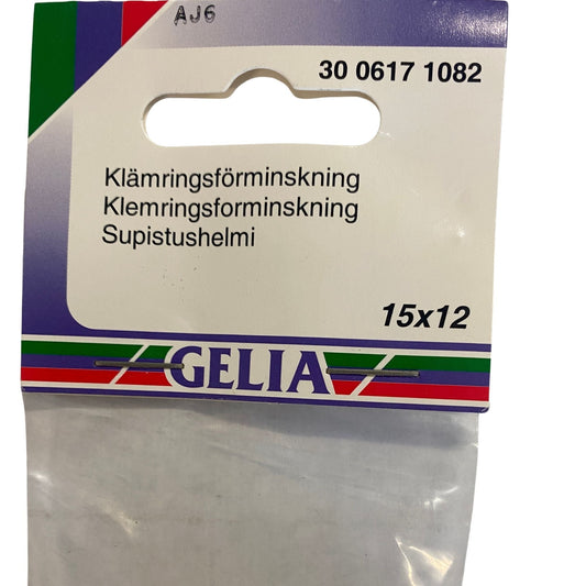 GELIA klämringsförminskring 15x12 mm förpackning baksida