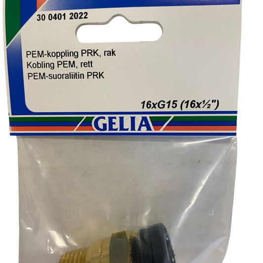 GELIA PEM-koppling 16xG15 - närbild på gängad anslutning