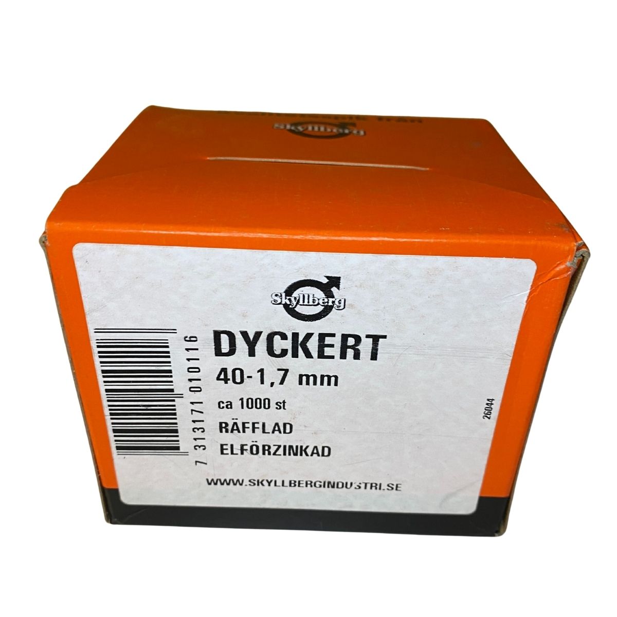 Spik 40 x 1,7 mm räfflad elförzinkad 1000-pack från Skyllberg