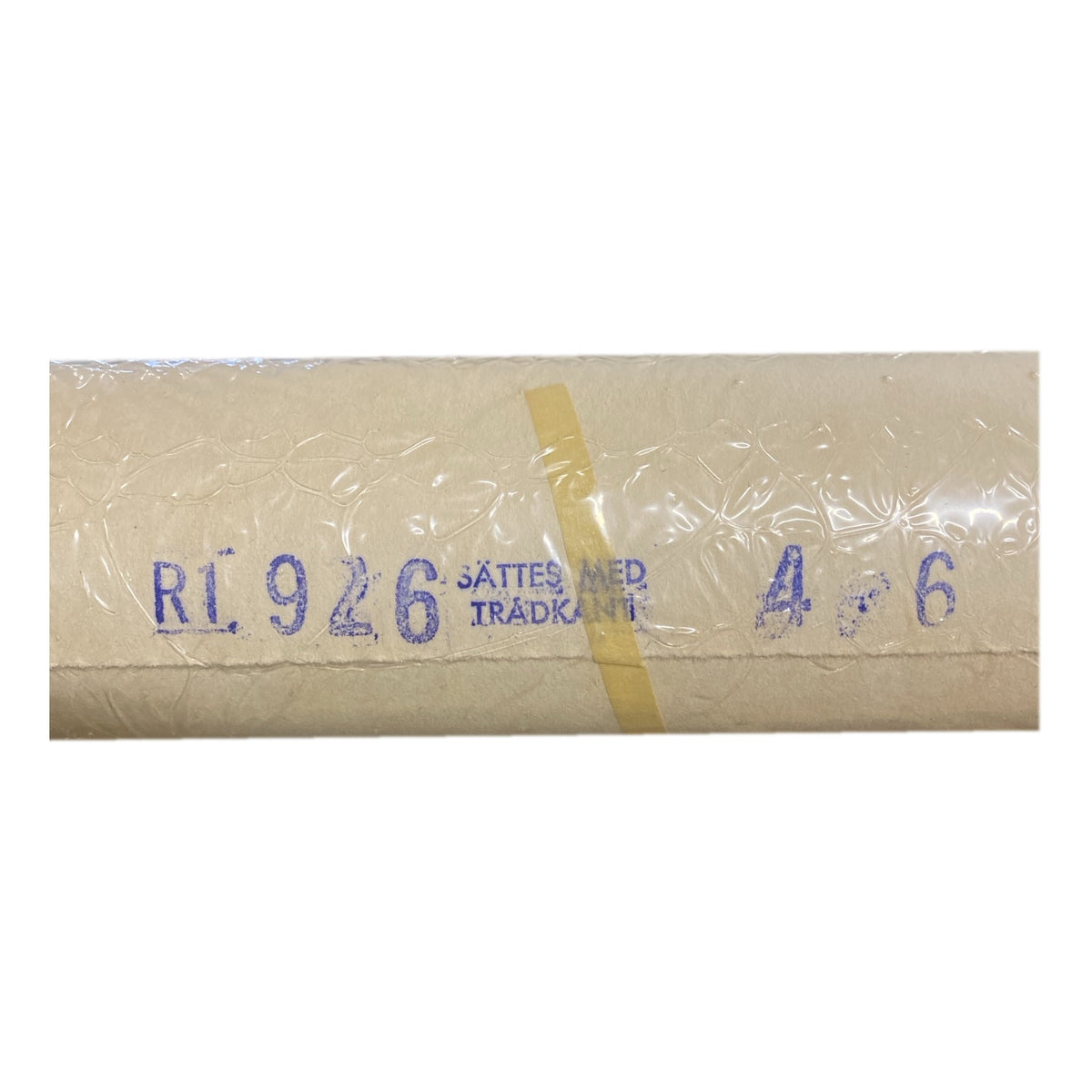 Tapetrulle Borosan 926 med stämpel och tryckdatum 4/6