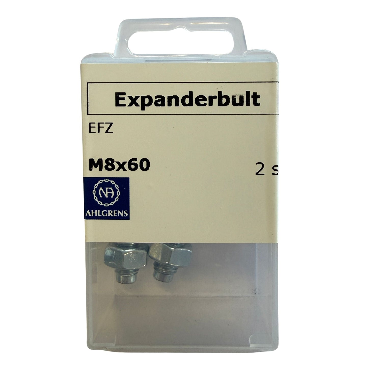 Nils Ahlgren Expanderbult EFZ M8x60mm förpackning med 2 st