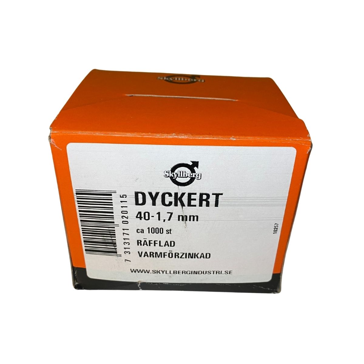 Dyckert 40 x 1,7 mm räfflad varmförzinkad 1000-pack från Skyllberg
