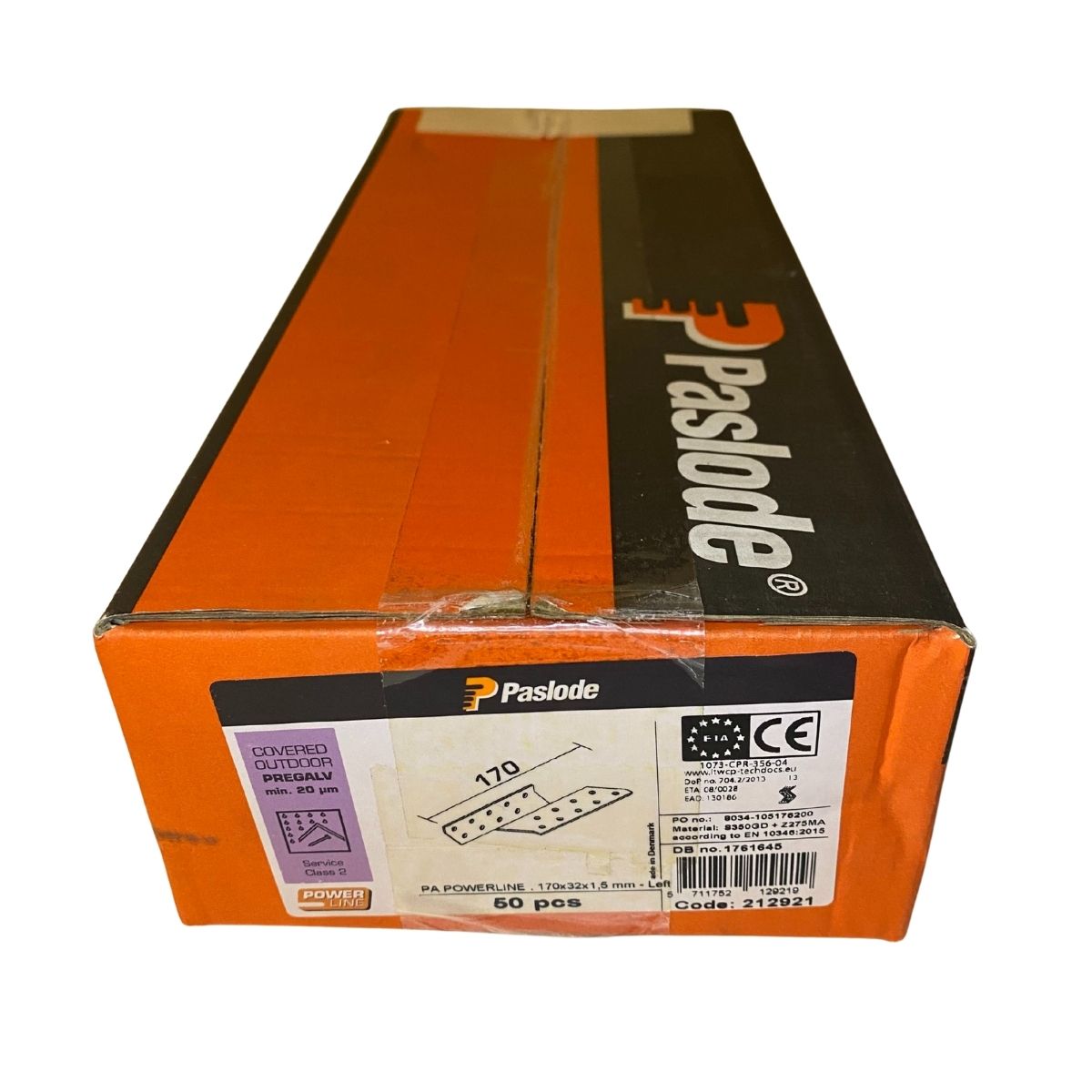 Takåsfäste Paslode 170x32x1,5 mm i förzinkat stål
