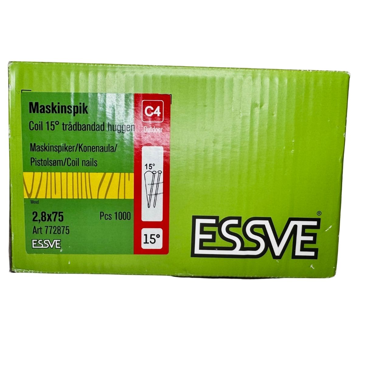 Maskinspik 2,8x75 mm C4 ESSVE 1000-pack för spikpistol
