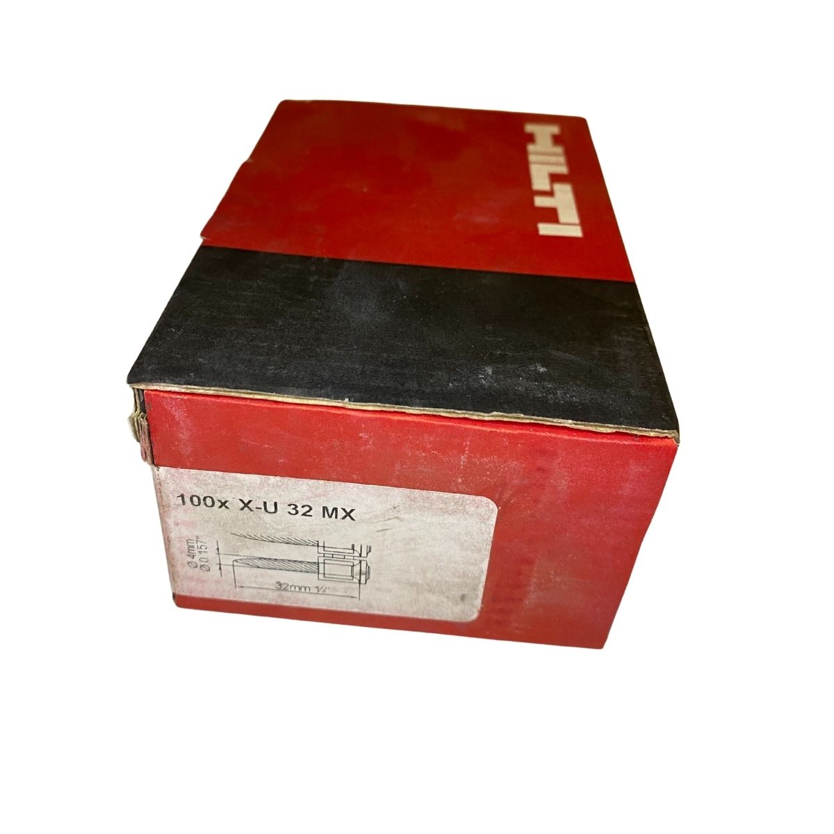Betongspik 32 mm Hilti X-U 32 MX i kolstål med 4 mm diameter för DX 460 MX och DX 5 MX för infästning i betong och stål 100-pack
