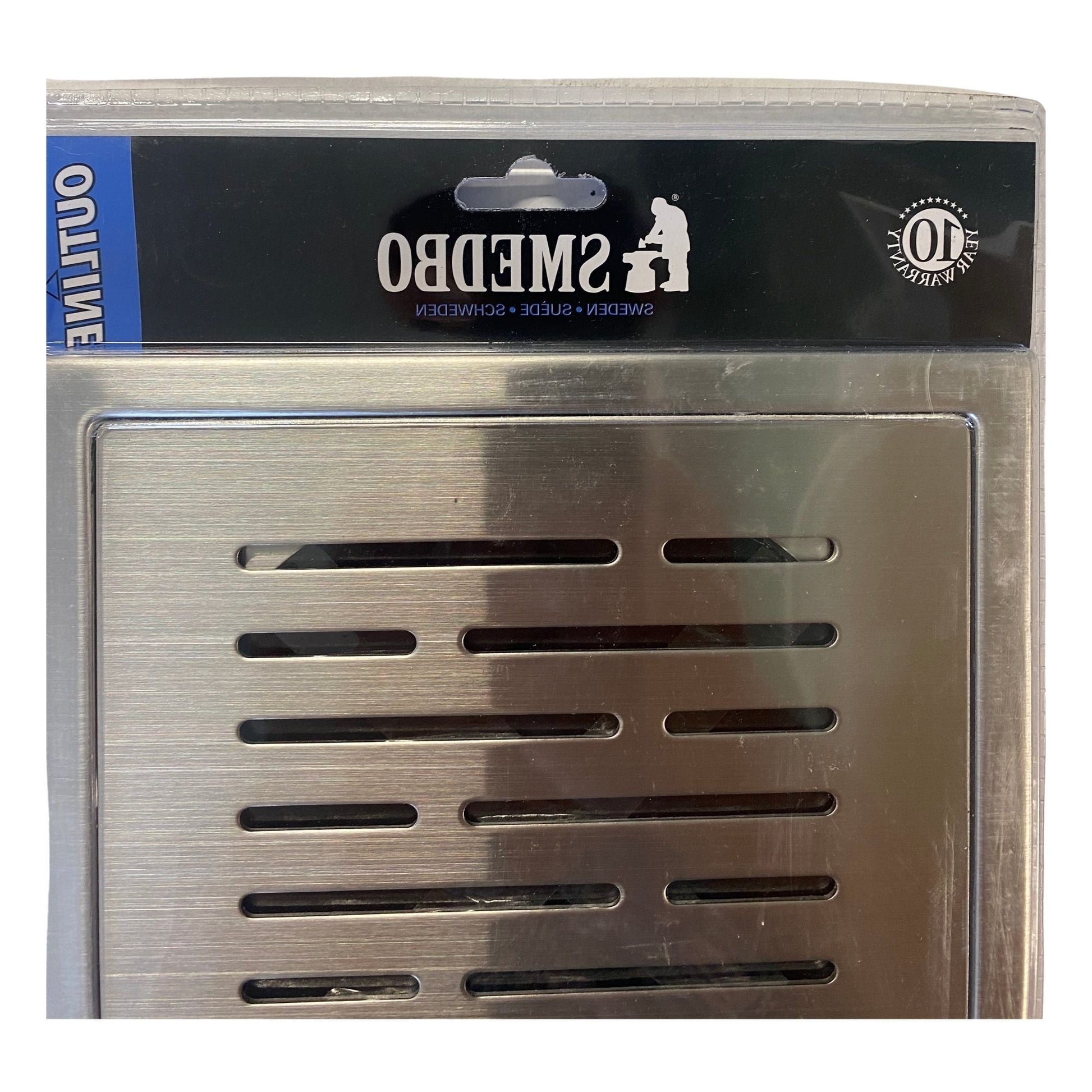 Golvbrunnsil Rostfri 200x200x5,5mm Borstatt Stål - SWEDBO