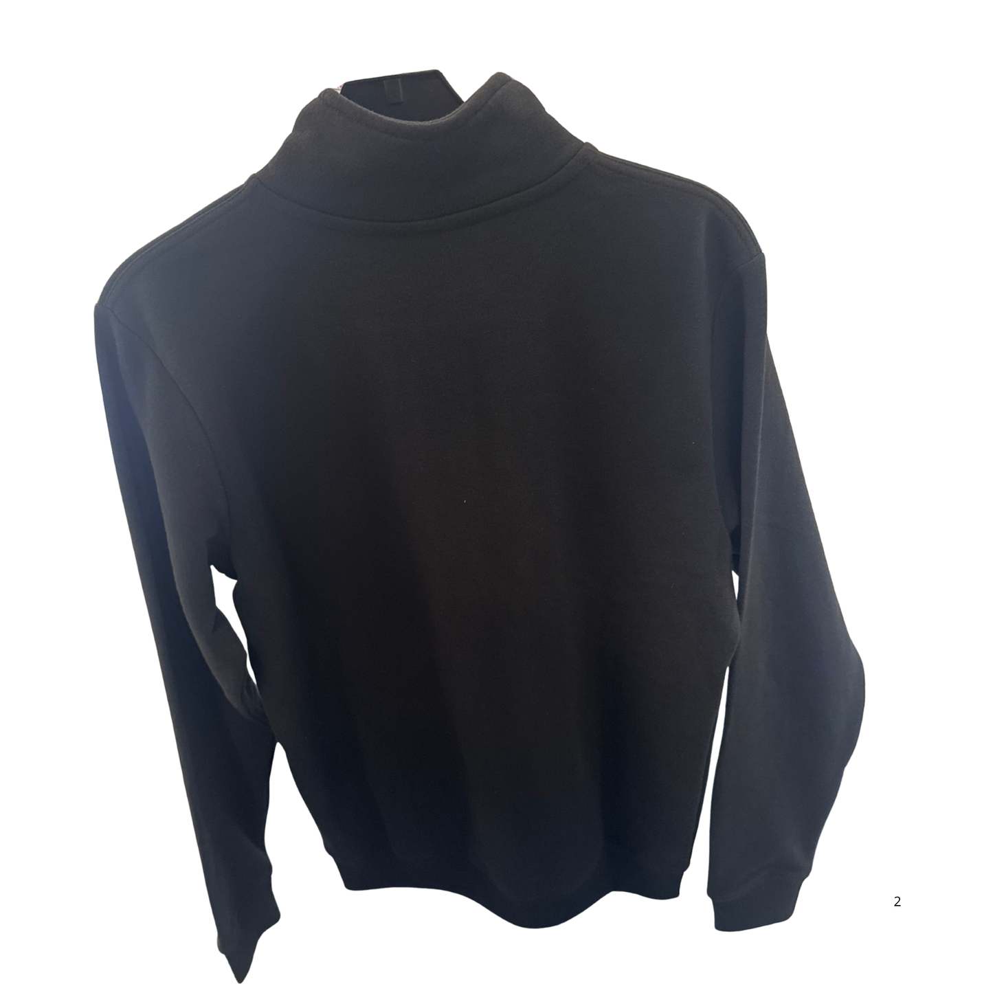 Gesto Skarven sweatshirt helzip svart framifrån med dragkedja och sidfickor