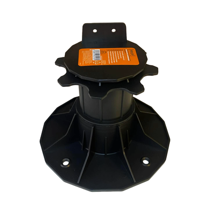 Justerbar terrassfot PROFI i PP plast med hög modell sidovy