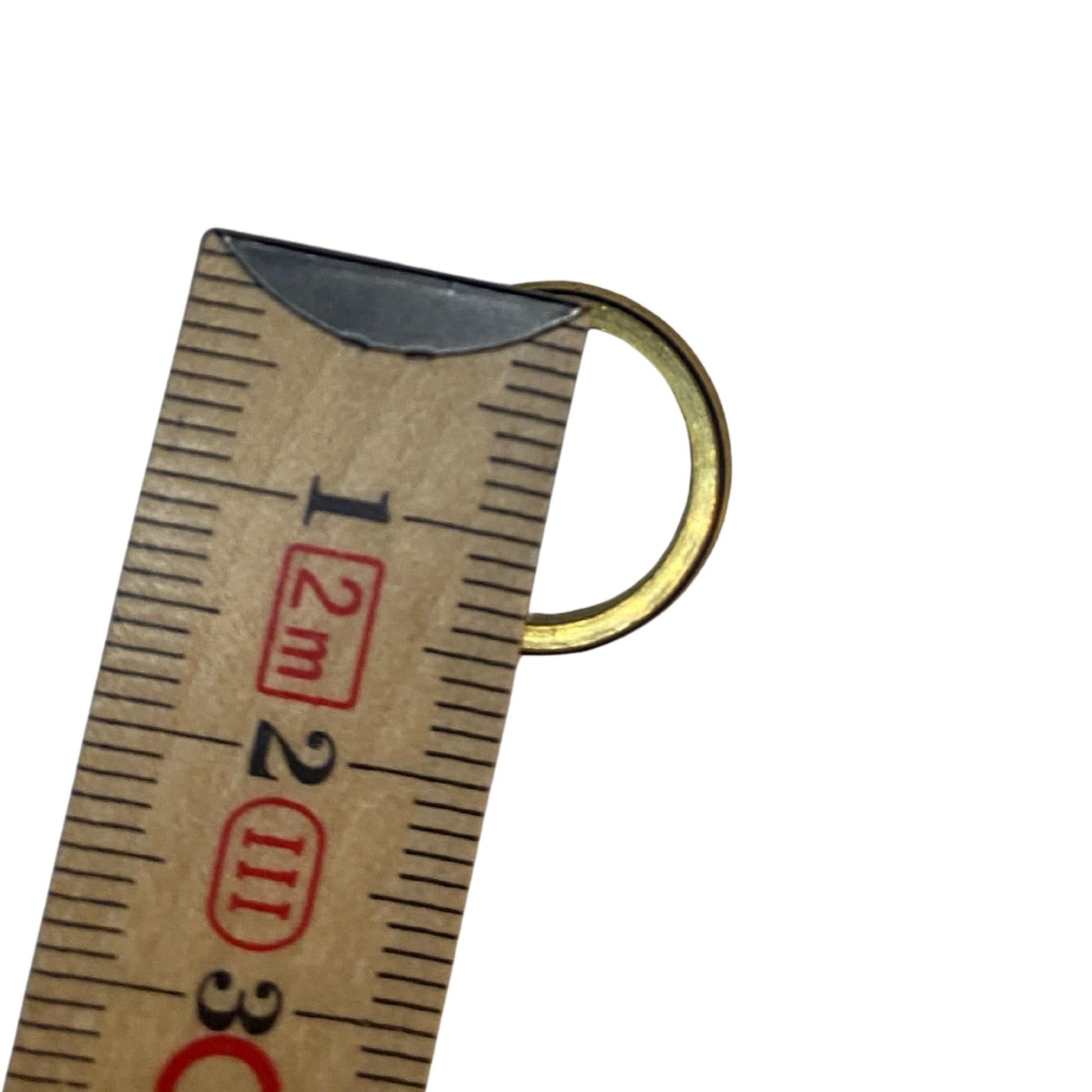 Planadapter i mässing 15 mm med måttangivelse
