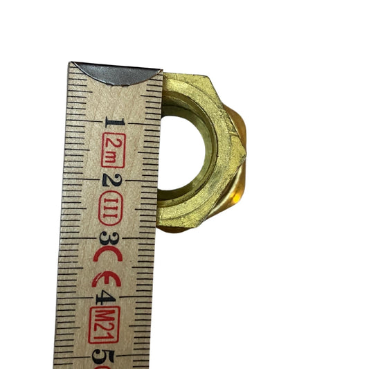 Vatette rak koppling 22mm i mässing