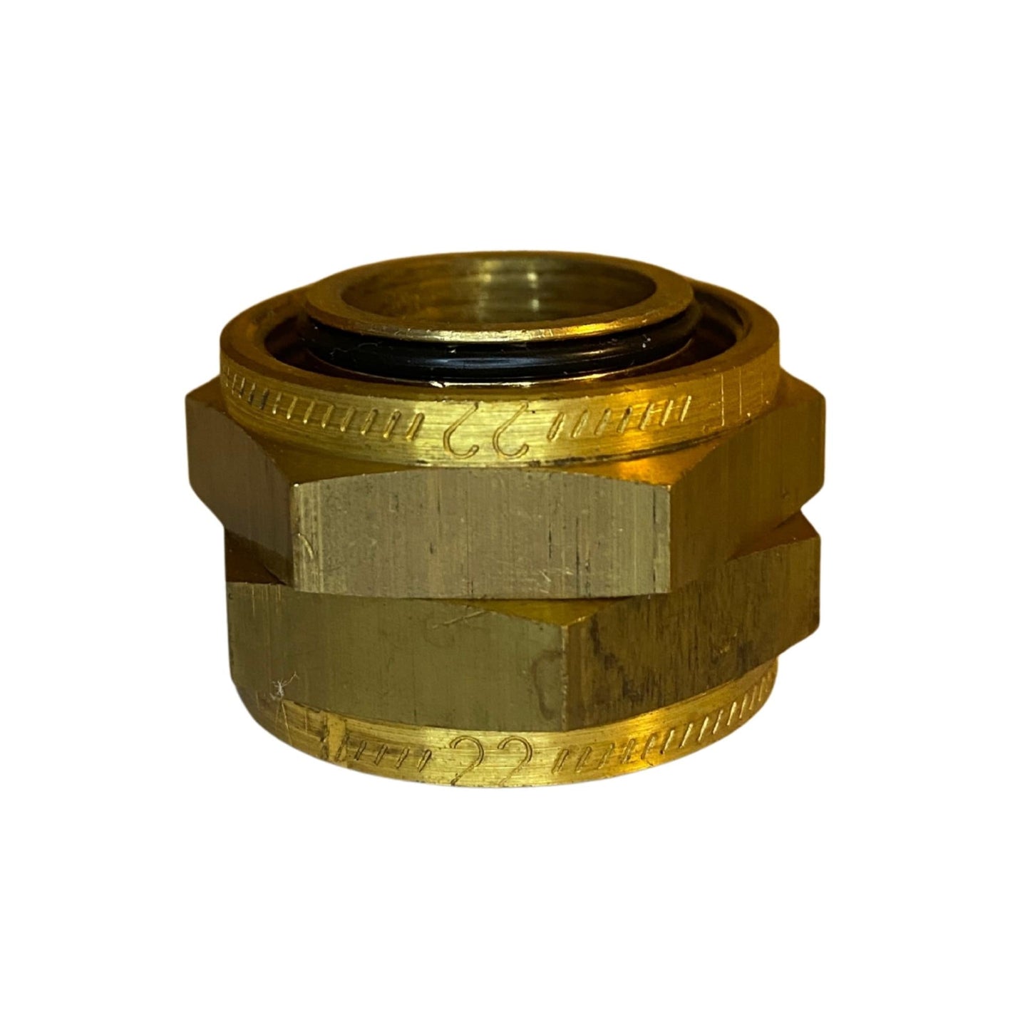 Klämringskoppling 22 mm i mässing Vatette