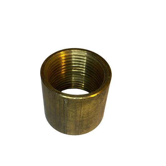 Gängmuff 30 mm i mässing med invändig gänga
