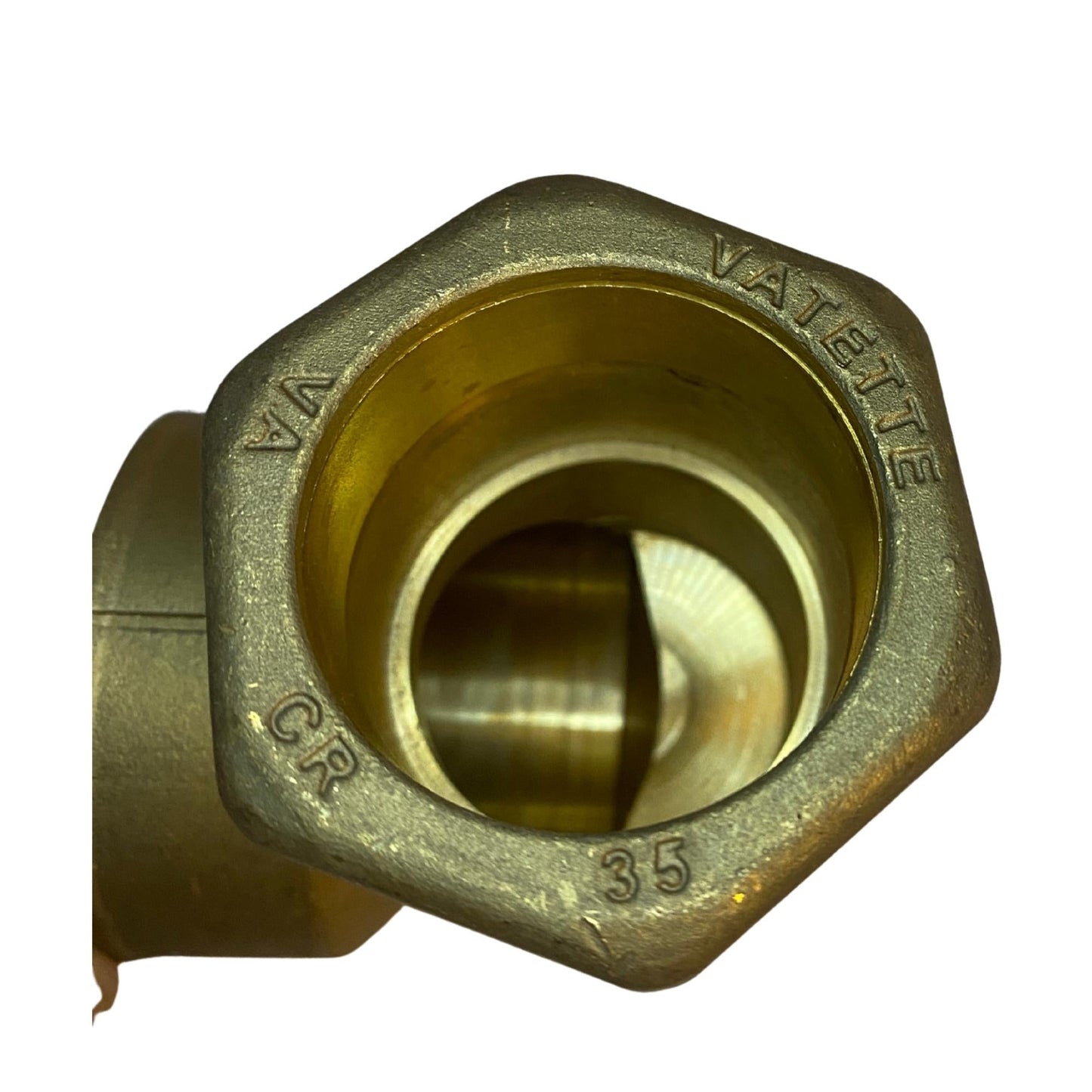 Invändig gänga på Vatette vinkelkoppling 35 mm PN35
