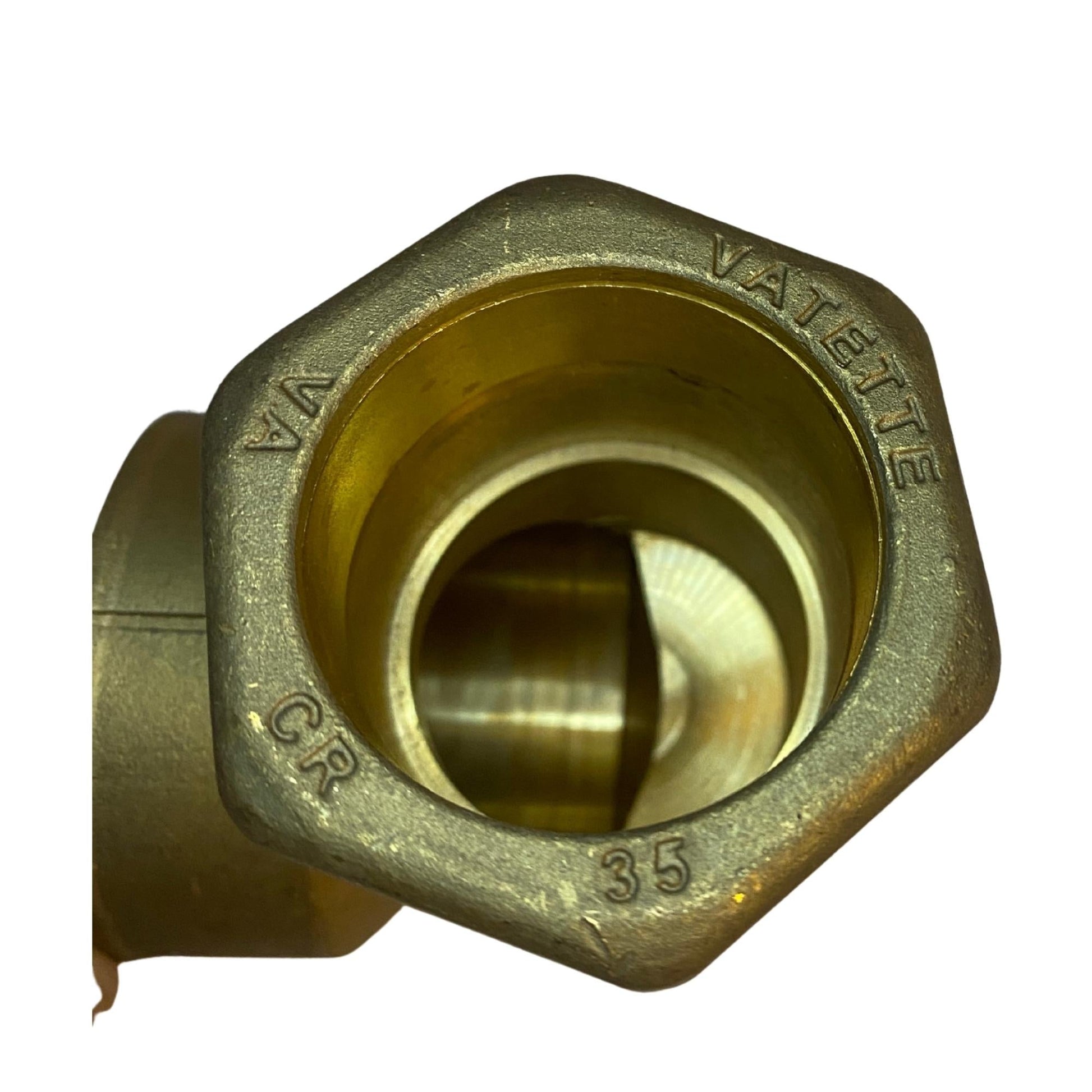 Invändig gänga på Vatette vinkelkoppling 35 mm PN35
