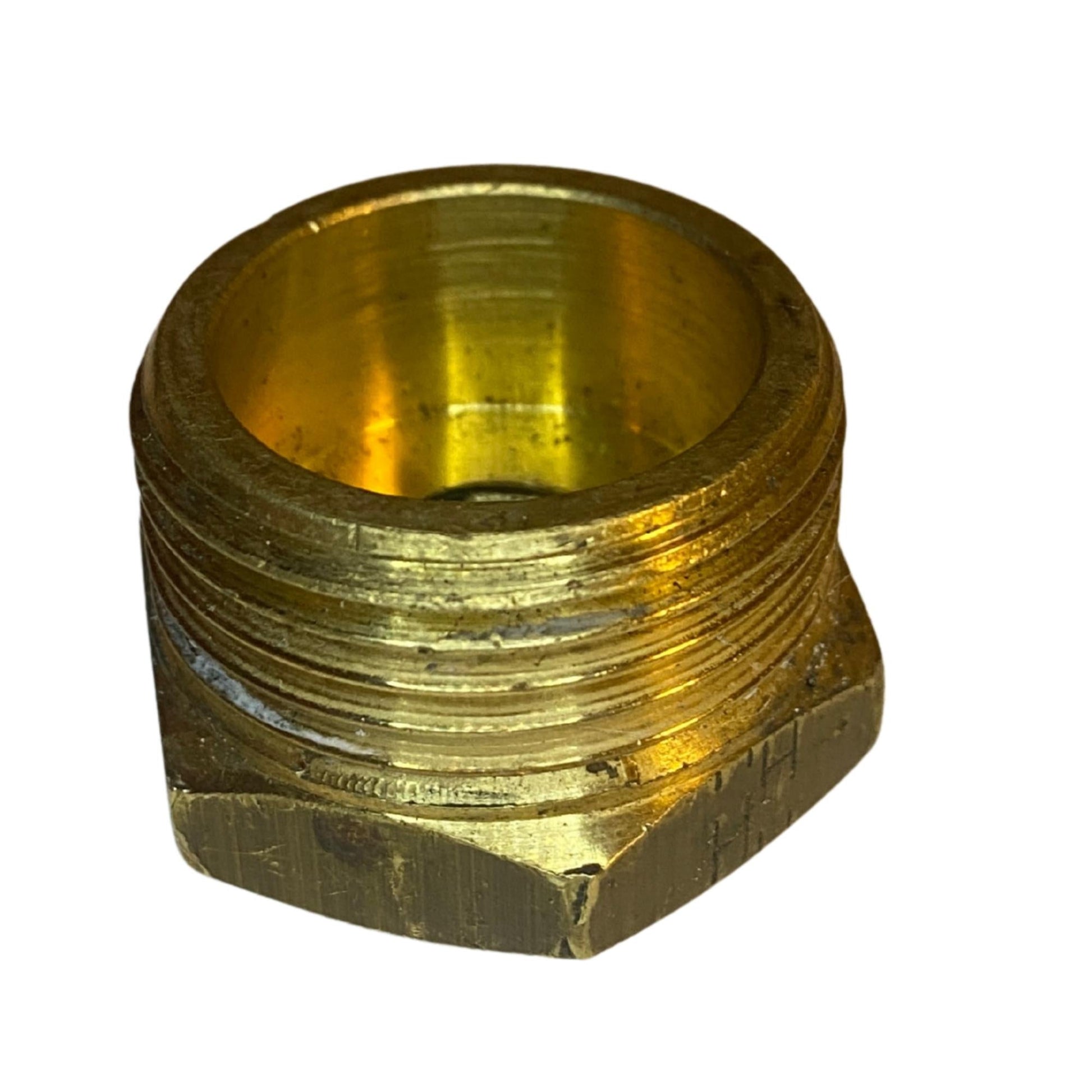 Reduceringsbussning i mässing med 22 mm och 10 mm innerdiameter
