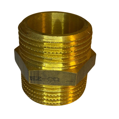 Reduceringsnippel 32mm i DZR mässing EZ-CR med utvändig och invändig gänga
