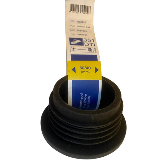 Purus gumminippel 50/40 mm med produktetikett