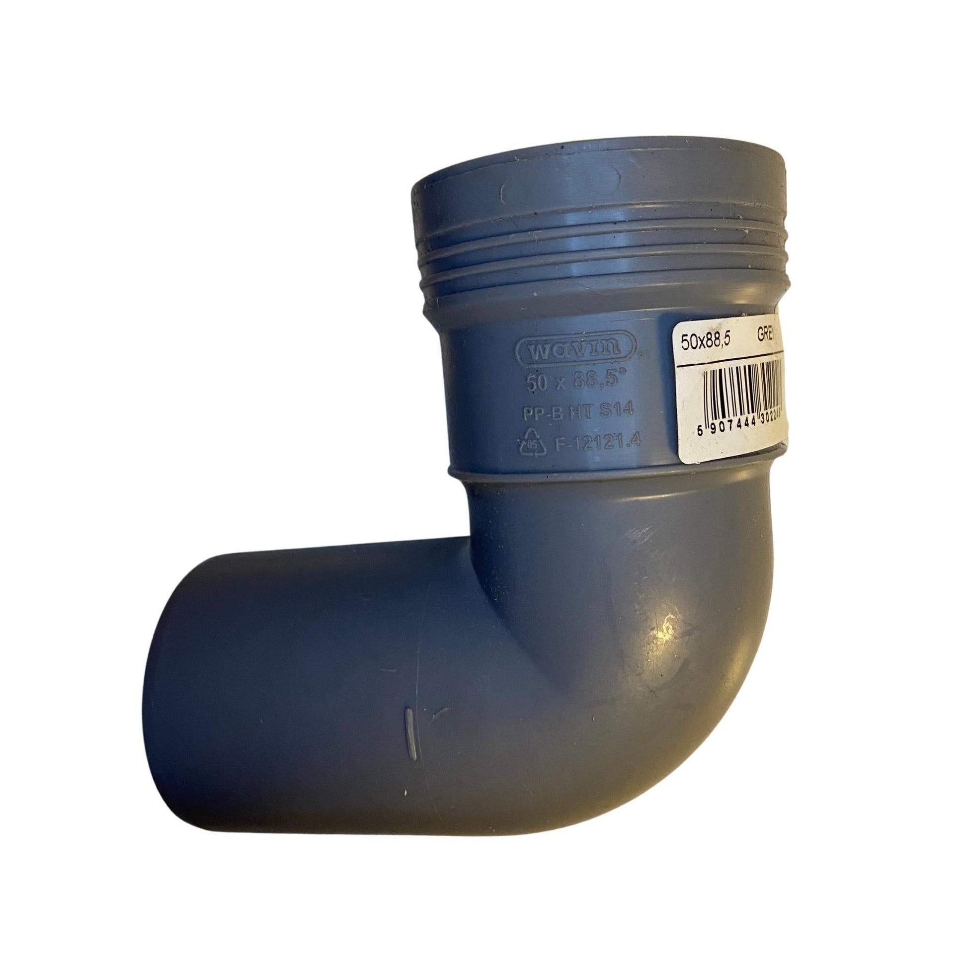 Avloppsböj PP 50mm 88,5 grader från Wavin för avloppssystem