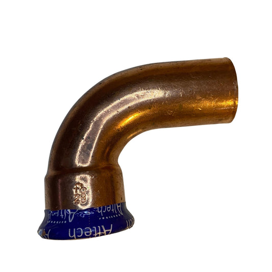 Pressböj 90° koppar 28 mm Altech med muff