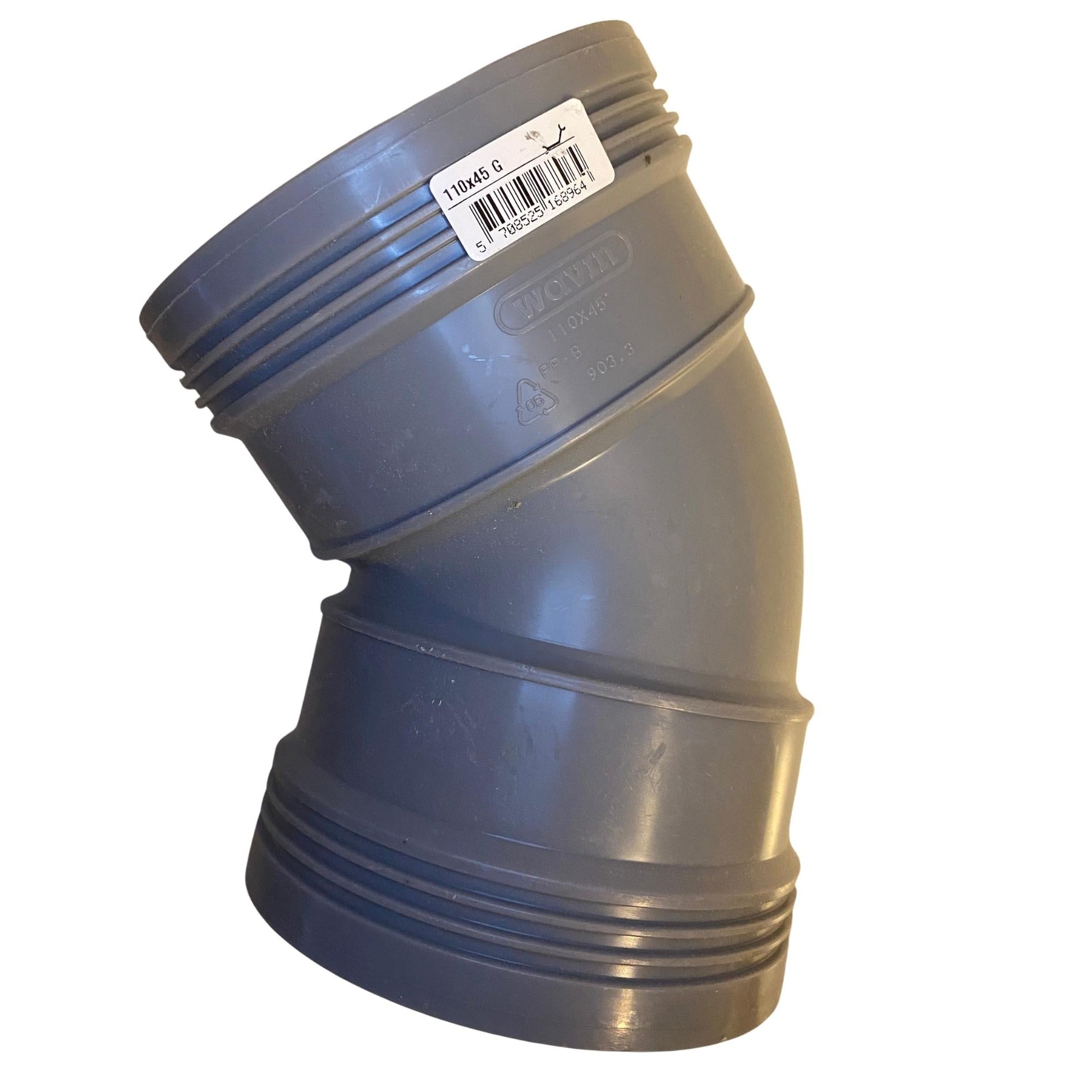 Wavin avloppsböj PP-B 110mm 45 grader