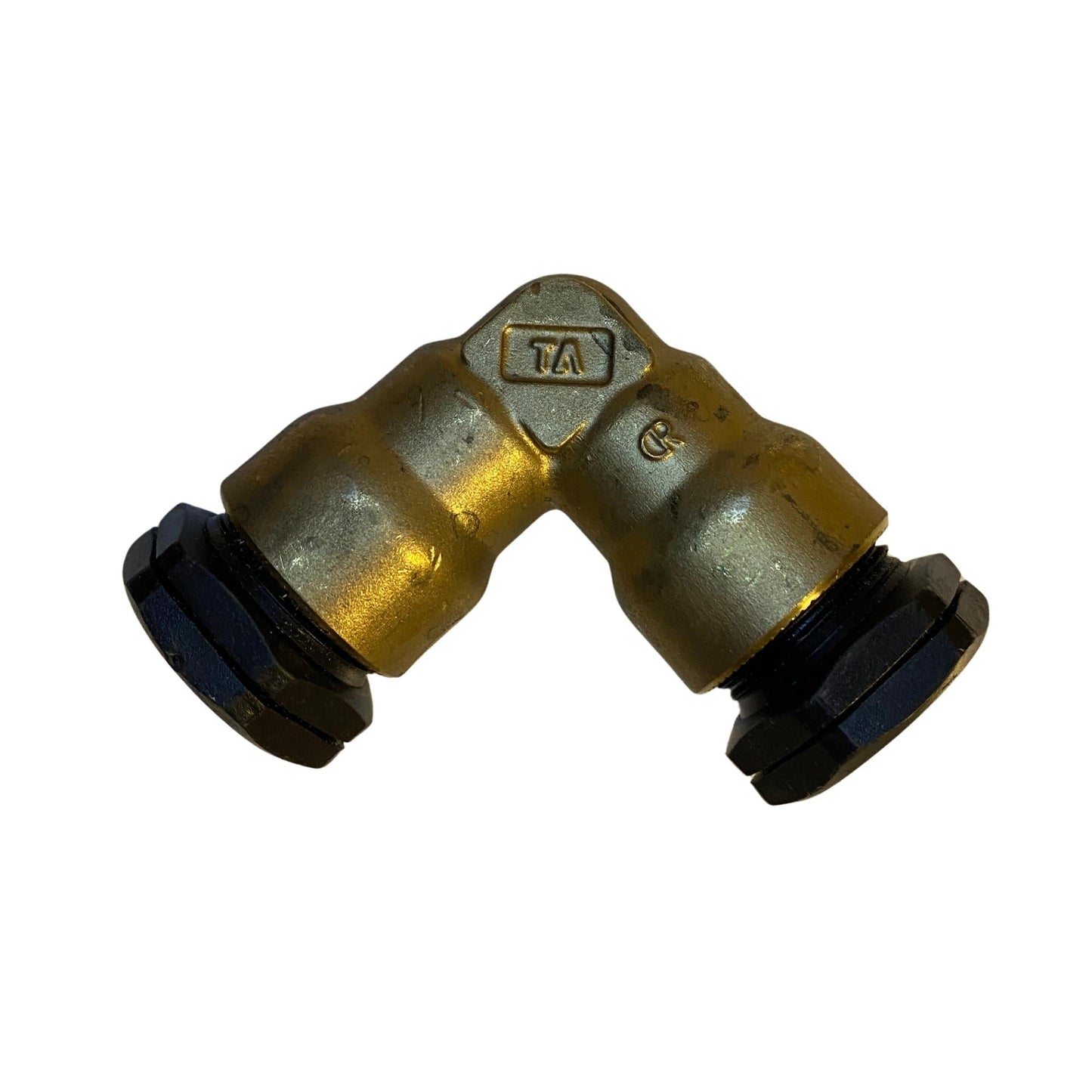 Vinkelkoppling PRK 20 mm 90 grader med svarta muttrar