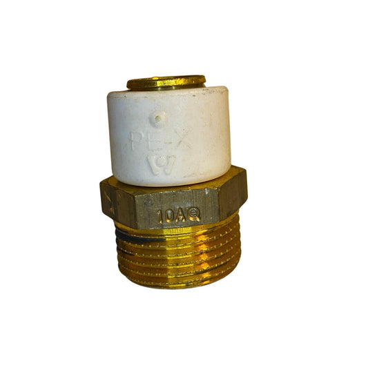 Rak koppling i mässing för PEX 18x10 mm