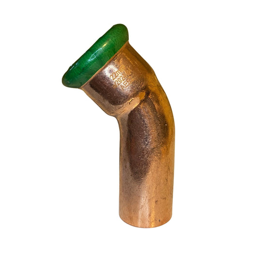 Böj 45° med 1 muff Typ M Koppar 22 mm
