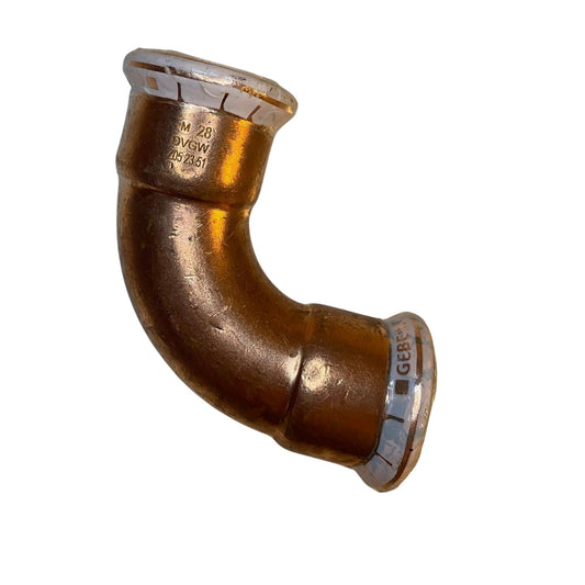 Pressböj 90 grader 28mm koppar Geberit typ-M