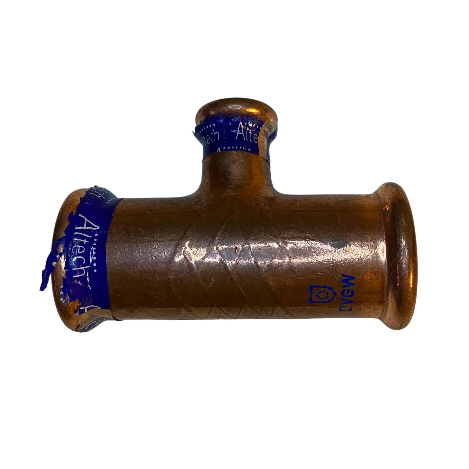 Press T-rör 28x15x28 koppar Altech för VVS installation