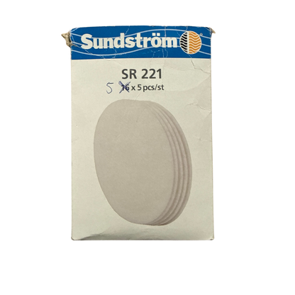 Sundström SR 221 förfilter förpackning med produktbild av runda filterskivor