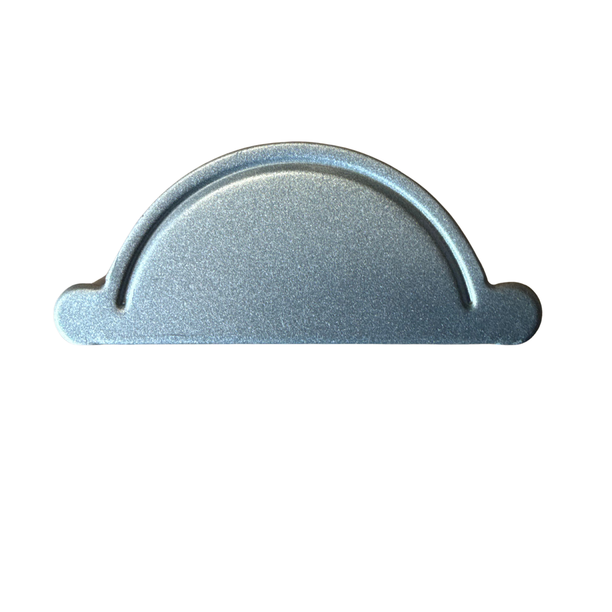 Ränngavel Unigavel 125 mm silvermetallic stål från Plannja, framifrån