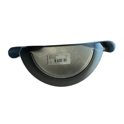 Etikett på ränngavel Unigavel 125 mm silvermetallic med artikelnummer och streckkod