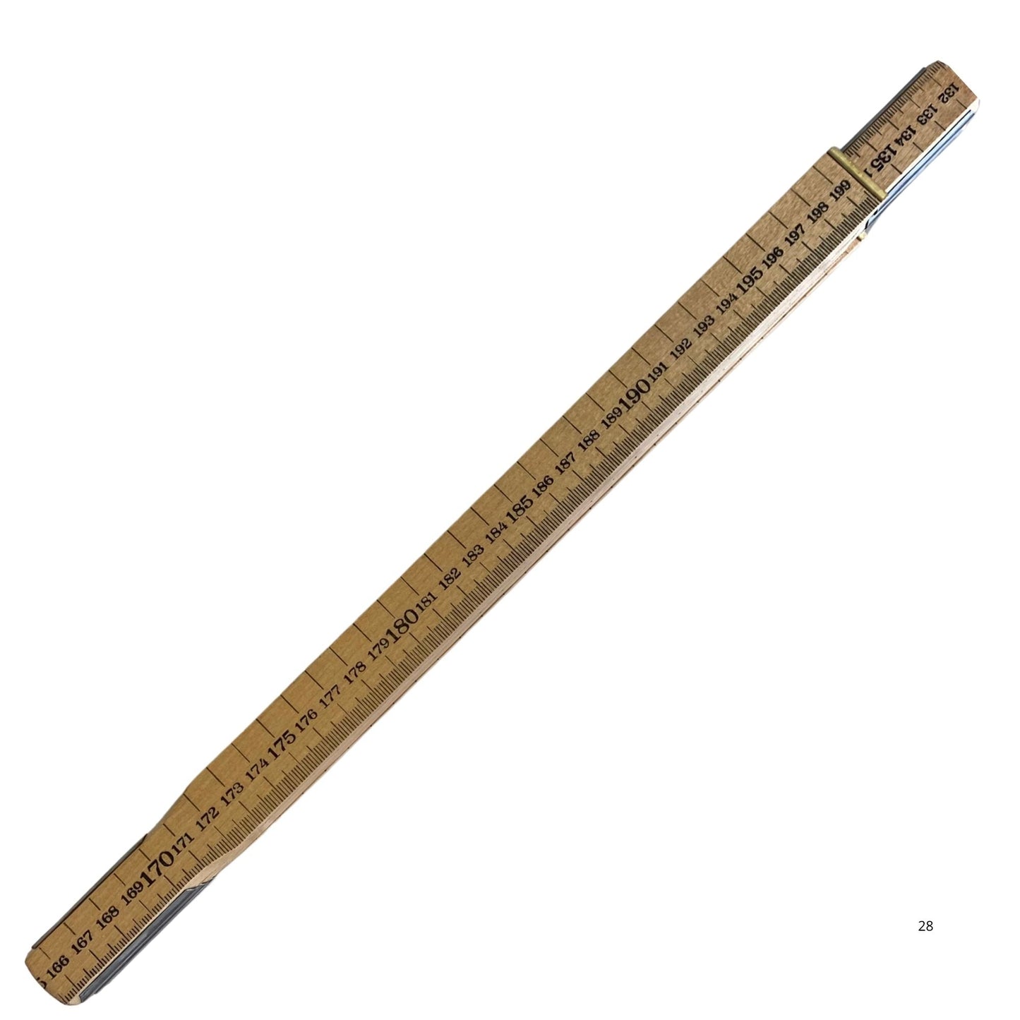 Hultafors nivåstång baksida med skala 130-200 cm