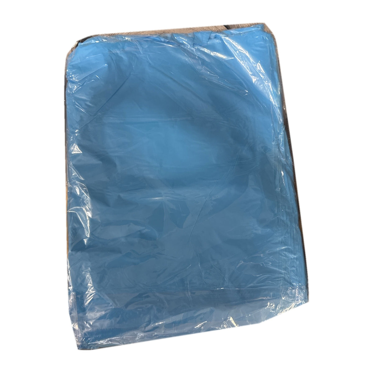 Engångsregnskydd poncho blå i plastförpackning med 50 st transparenta PE-regnskydd
