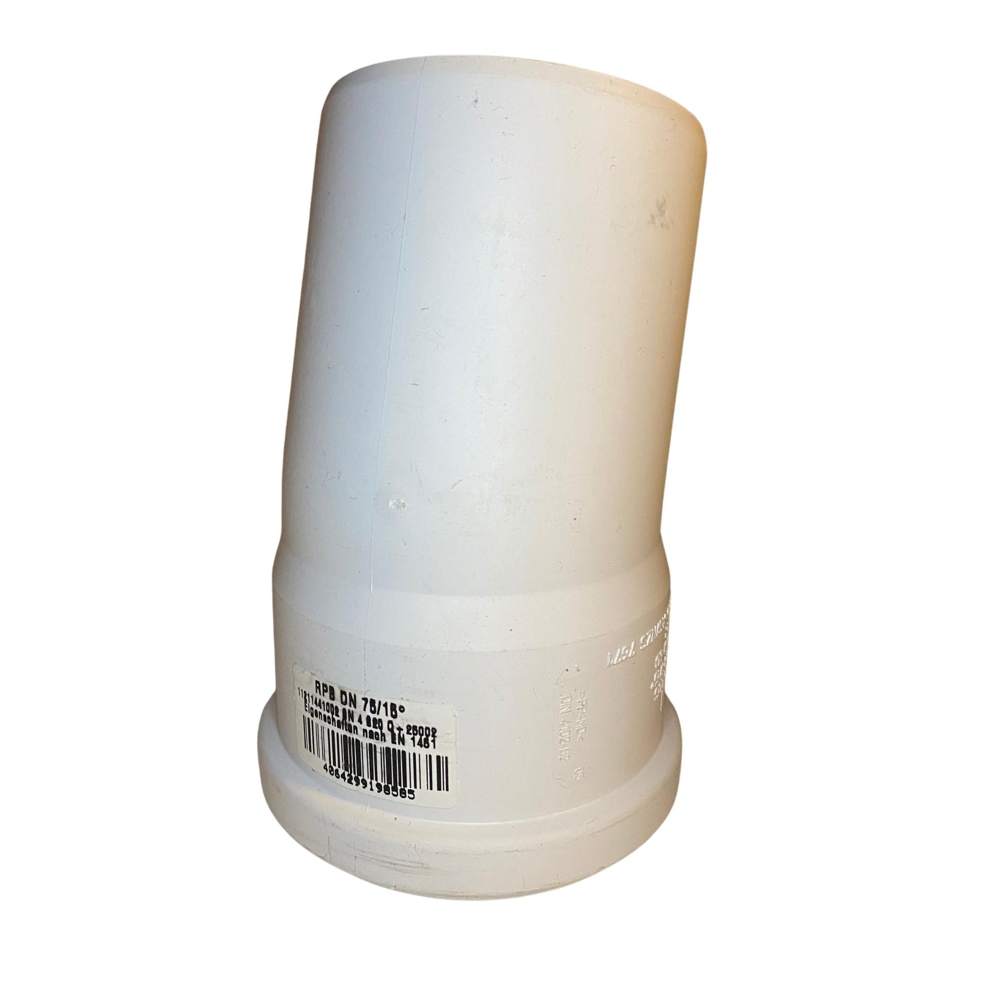 REHAU avloppsböj PP DN 75 15° vit plast