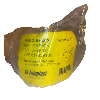 Produktetikett Faluplast spillstopp WC 97–107 mm