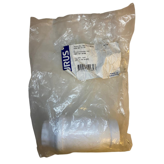 Purus vattenlås 40mm vit rak modell i originalförpackning