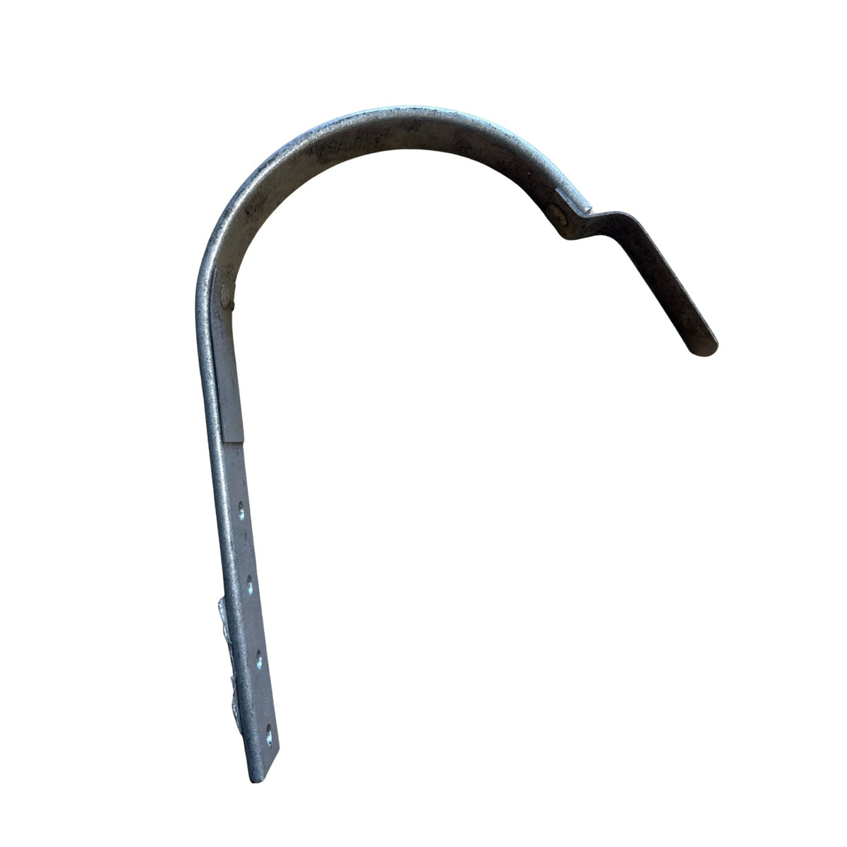 Rännkrok LINDAB K16 125 silvermetallic, lång modell, vinkelbild
