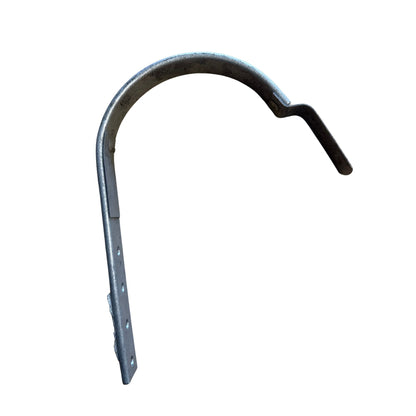 Rännkrok LINDAB K16 125 silvermetallic, lång modell, vinkelbild