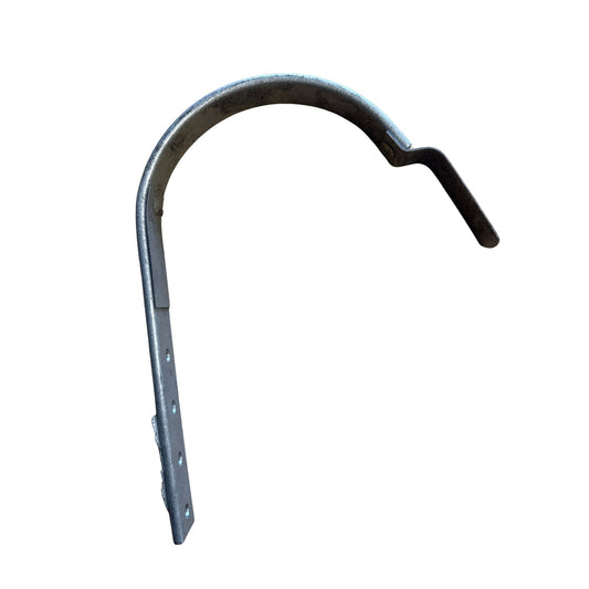 Rännkrok LINDAB K16 125 silvermetallic, lång modell, vinkelbild