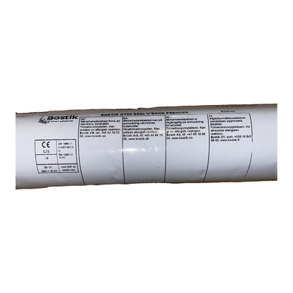 Fogmassa H750 Seal N Bond Premium etikett med CE-märkning och säkerhetsinformation
