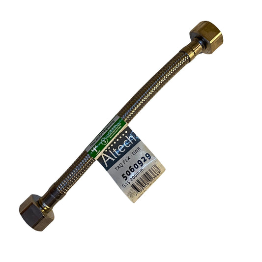 Flexi anslutningsslang Altech DN8 G15 200mm rostfri flätad