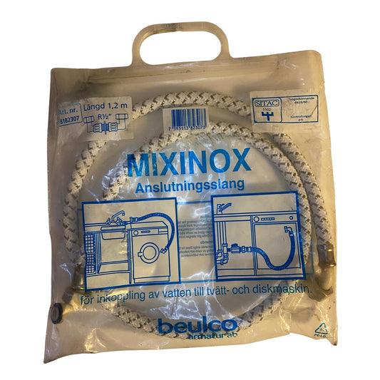 Mixinox anslutningsslang Beulco R1/2 1,2 m för tvättmaskin och diskmaskin
