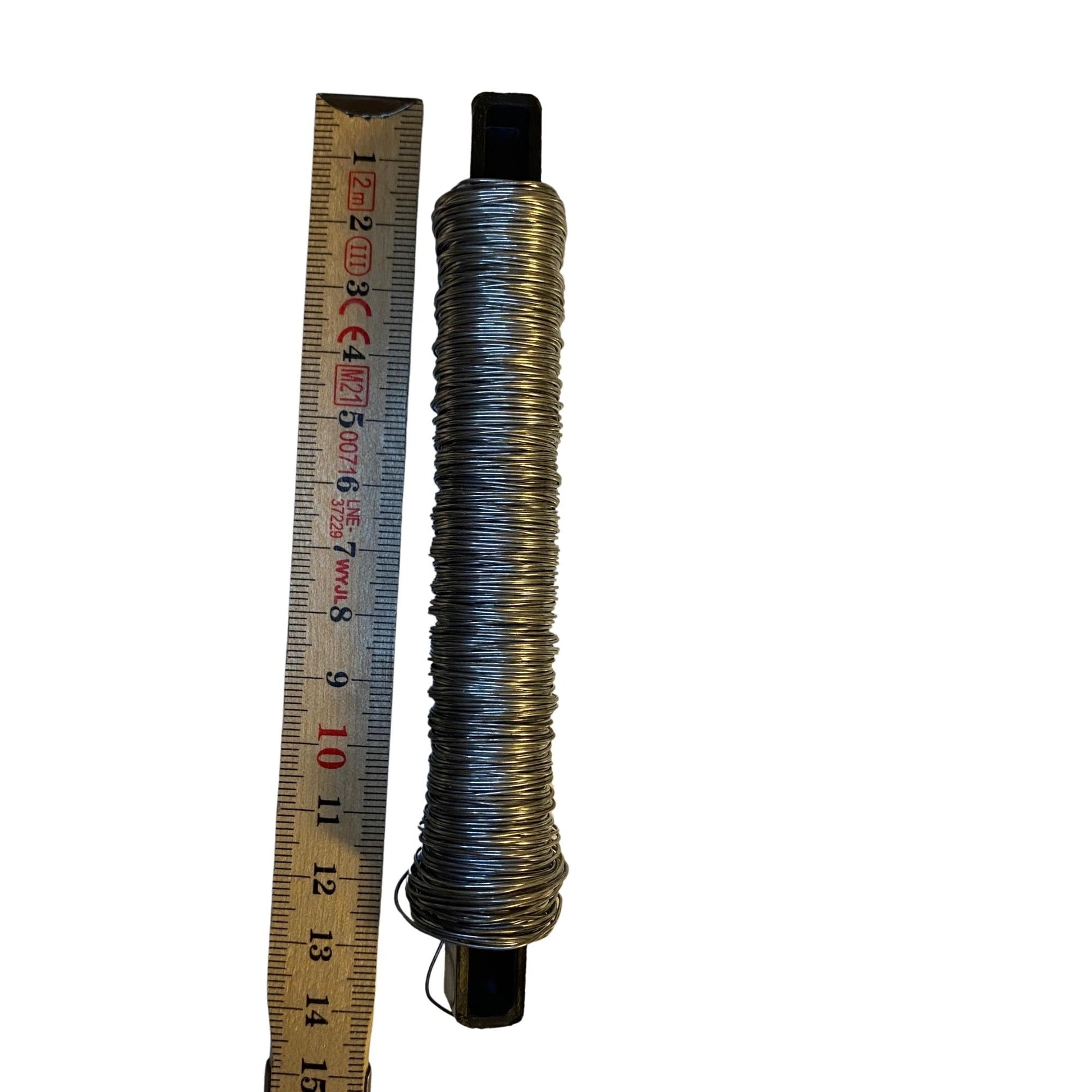 Ståltråd 115 mm lindad på spole för bindning vid rörinstallation