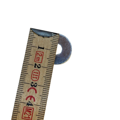 Rund stålbricka 28 mm ytterdiameter och 6 mm hål